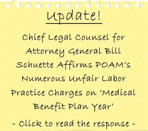 Update on unfair labor practice charge filed by POAM