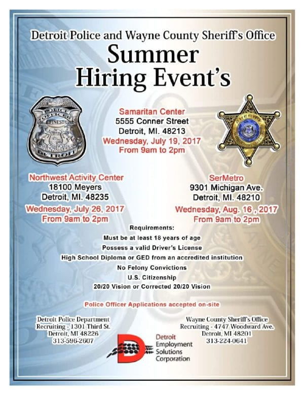 Wayne county sheriff department jobs