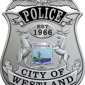 City of Westland Accepting Police Badge
