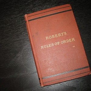 Robert's Rules of Order