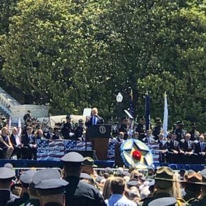 trump speaking at police week