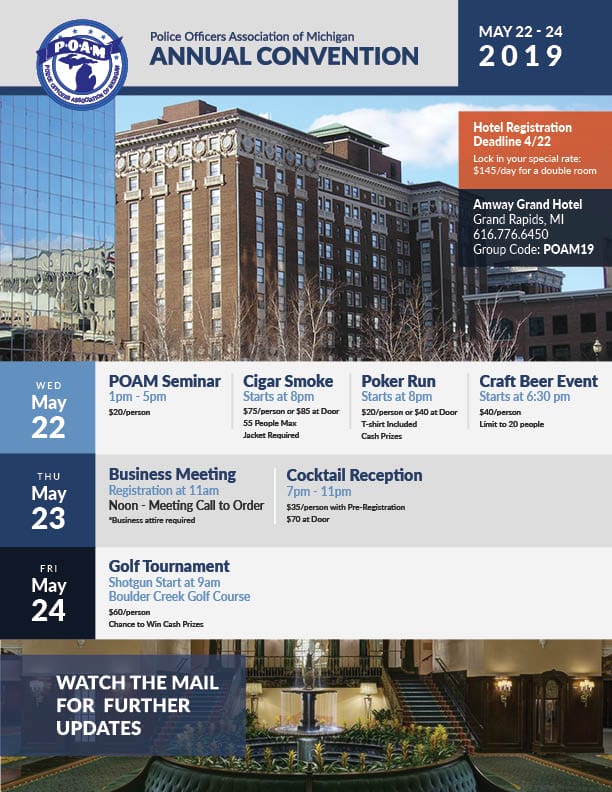 POAM 2019 Annual Convention flyer