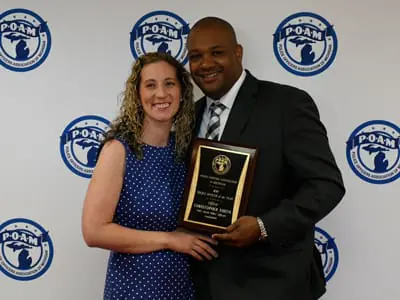 Officer Christopher Smith Receives the POAM Police Officer of the Year Award