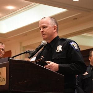 POAM Awards Two Shelby Township Officers, Joe Wocjik and Jason Zuk, with Police Officer of the Year Awards in Grand Rapids - POAM Annual Convention 2019