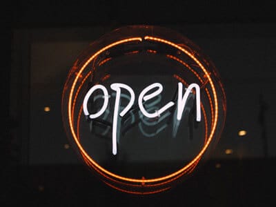 Image of an open sign | Is POAM Open During COVID-19