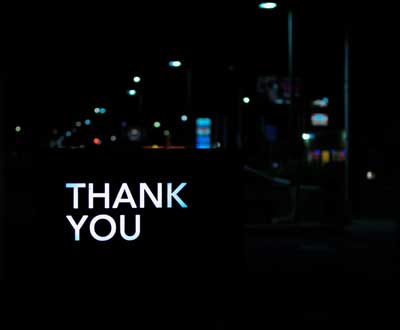 Leon Thank You sign at night |Law Enforcement Agencies Recognition | Above and Beyond Award