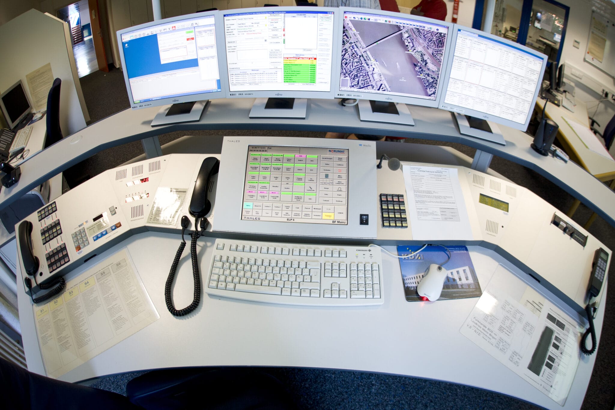 Dispatcher desk set up | Emergency Communications Operator posting on POAM.net