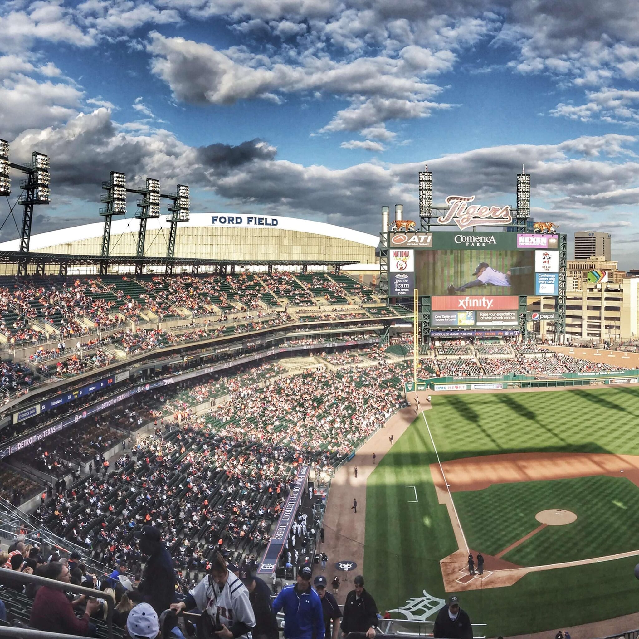 comerica park night