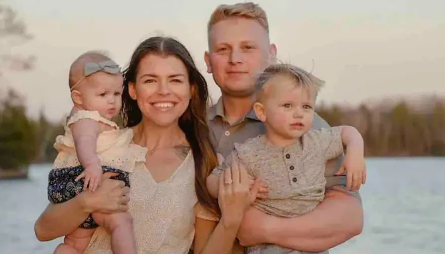 Kann Family GoFundMe Page Image showing family standing in front of a lake
