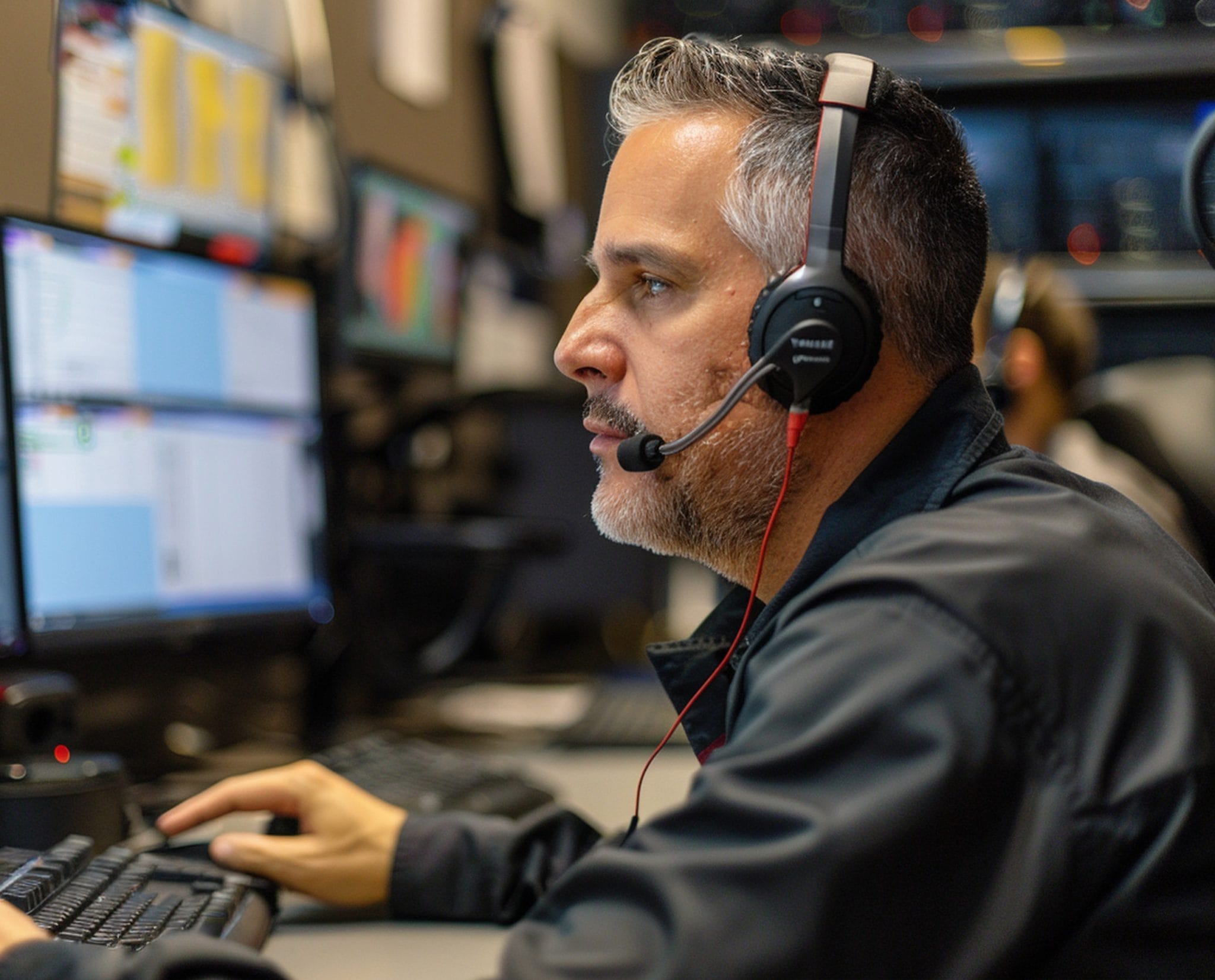 Dispatch headphones | Emergency Dispatcher position