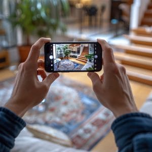 A person showcasing their home through smartphone | Importance of creating a home inventory to protect assets