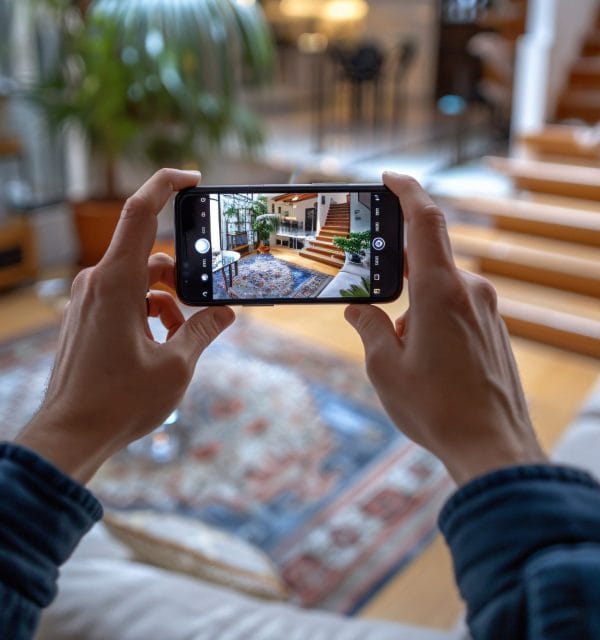 A person showcasing their home through smartphone | Importance of creating a home inventory to protect assets