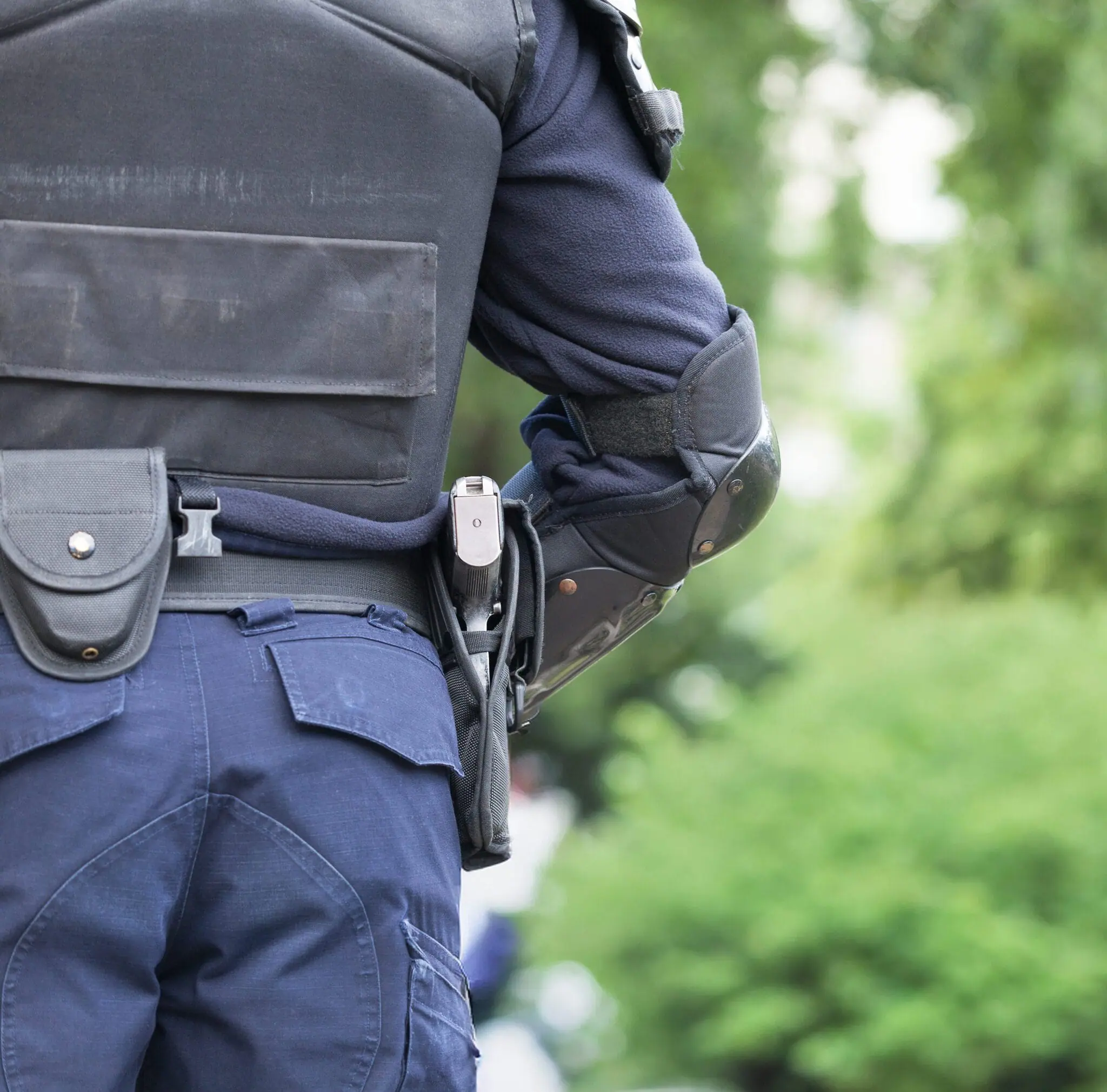 Huron-Clinton Metroparks Police officer in park setting