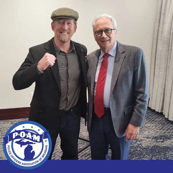 Rob O'Neill with Jim Tignanelli of POAM